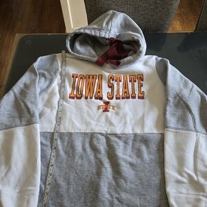 Hanes Gray and Red Hoodie